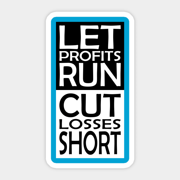 Winning Trader Mindset Quote: Minimalist Typography Sticker by AlphaTrader.store